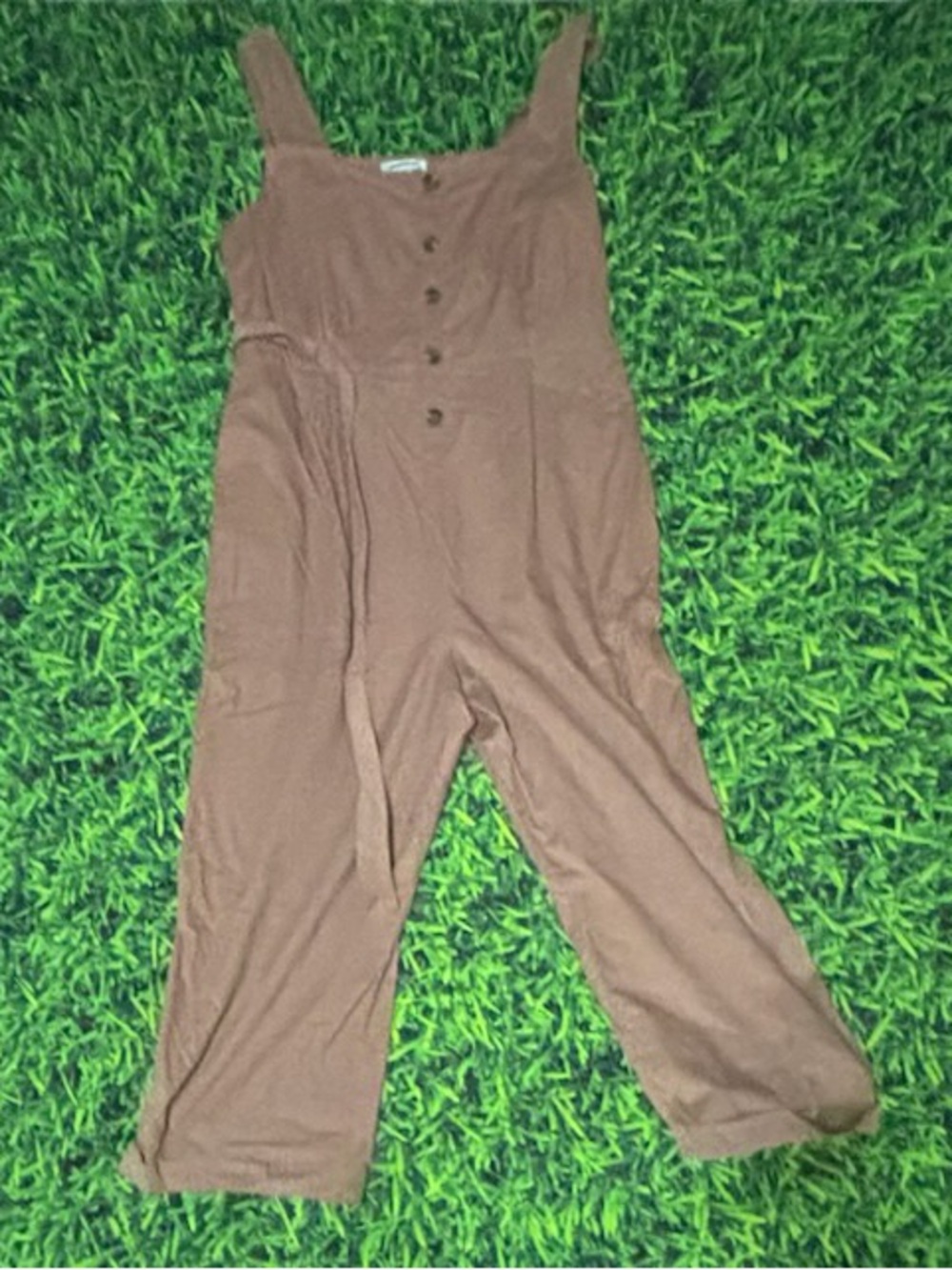 American Eagle Outfitters Brown Sleeveless Jumpsuit